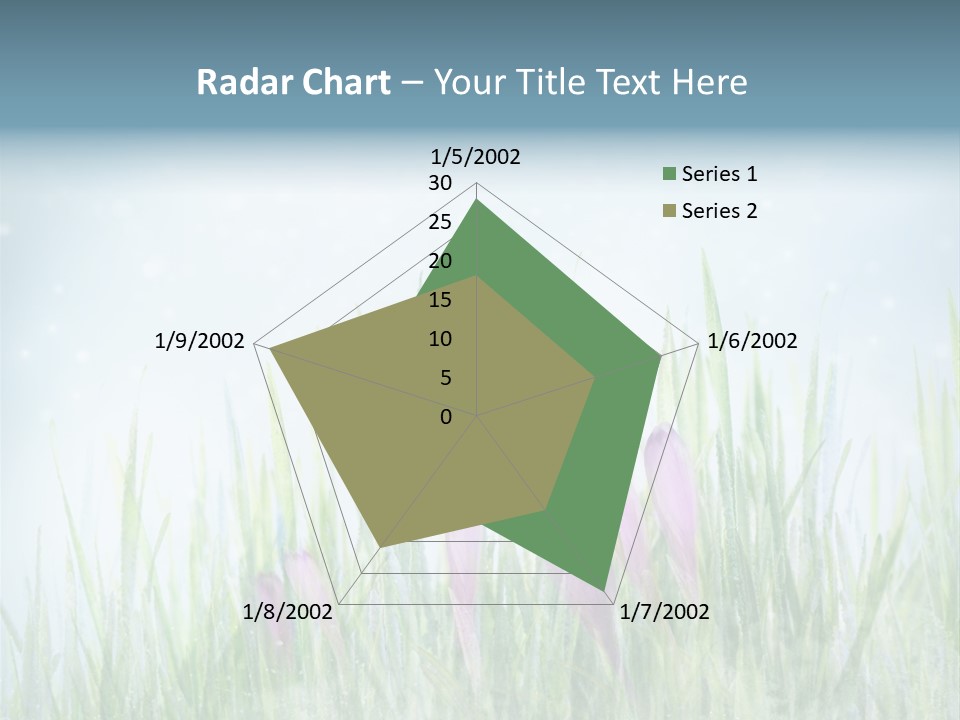 Blur Garden Symbol PowerPoint Template