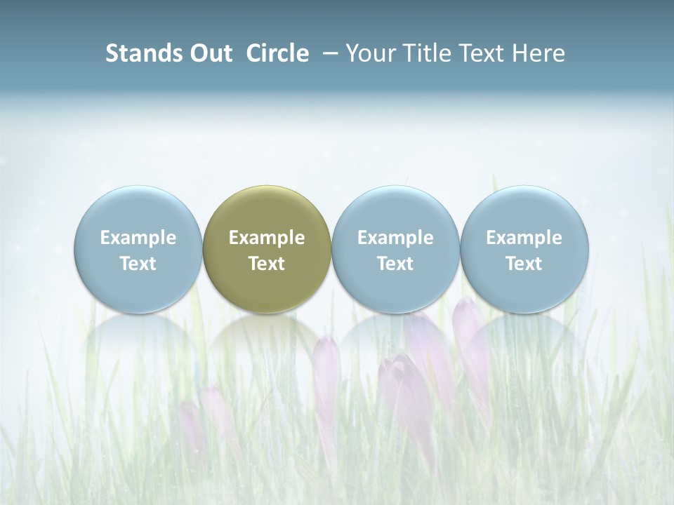 Blur Garden Symbol PowerPoint Template