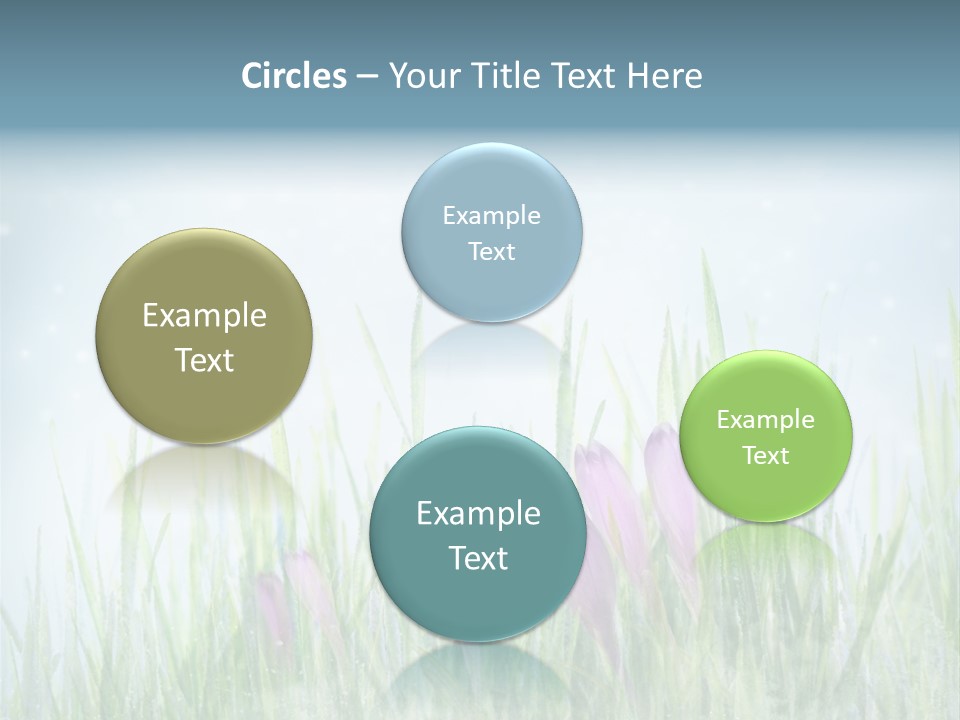 Blur Garden Symbol PowerPoint Template