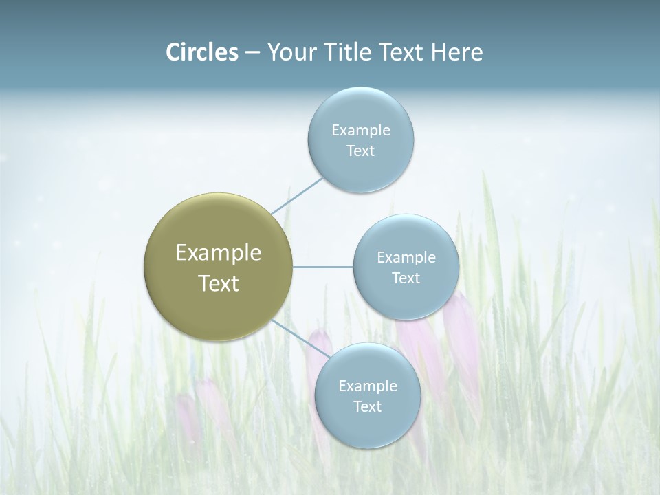 Blur Garden Symbol PowerPoint Template