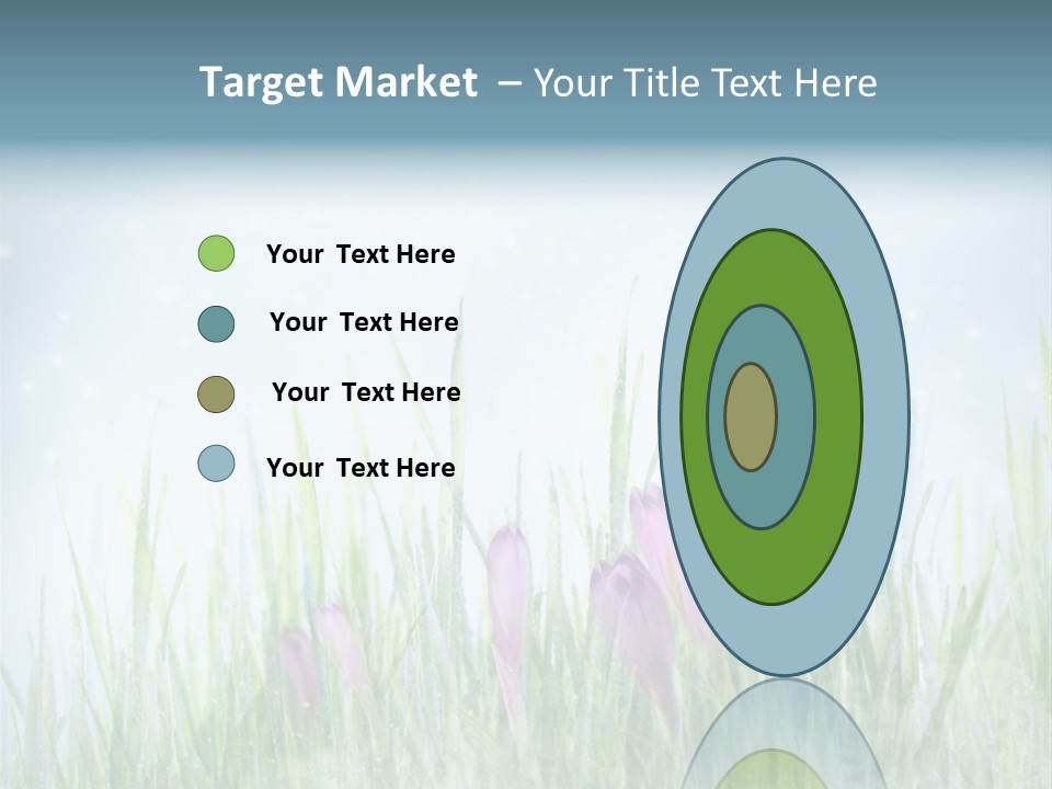 Blur Garden Symbol PowerPoint Template