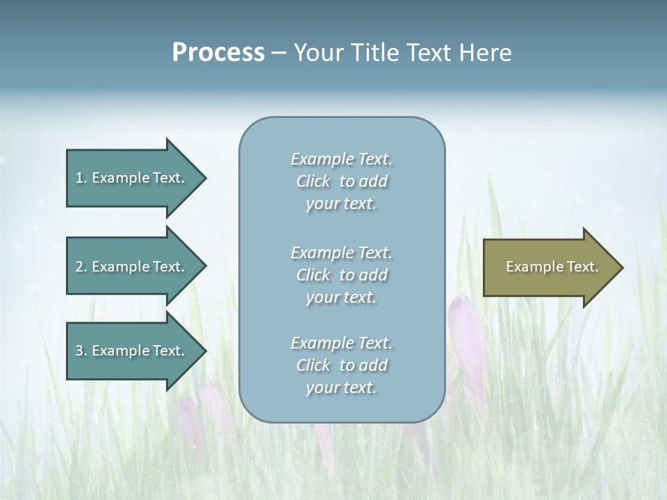 Blur Garden Symbol PowerPoint Template