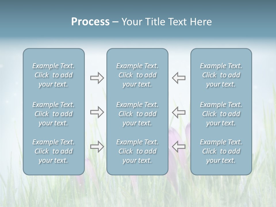 Blur Garden Symbol PowerPoint Template