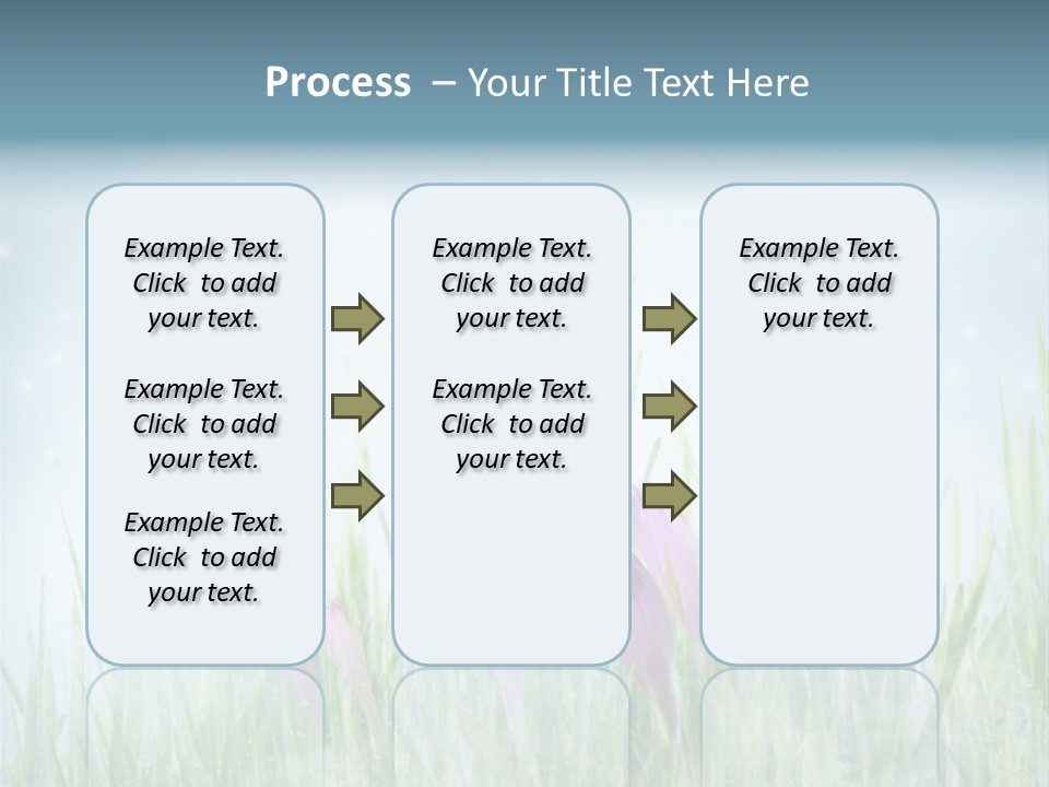 Blur Garden Symbol PowerPoint Template