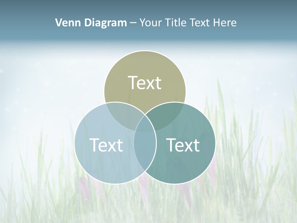 Blur Garden Symbol PowerPoint Template