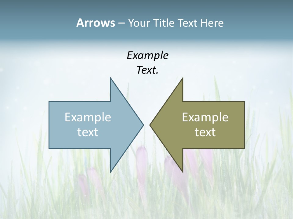 Blur Garden Symbol PowerPoint Template