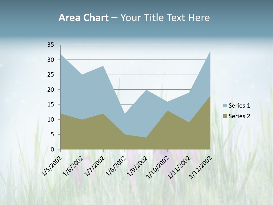 Blur Garden Symbol PowerPoint Template