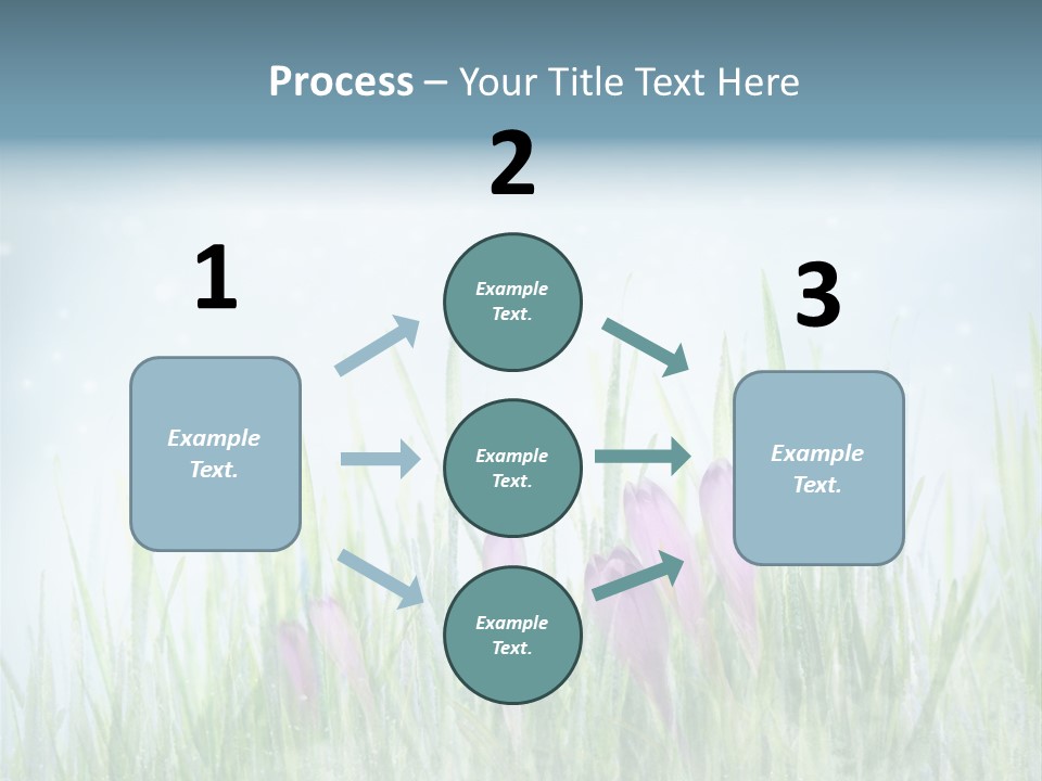 Blur Garden Symbol PowerPoint Template