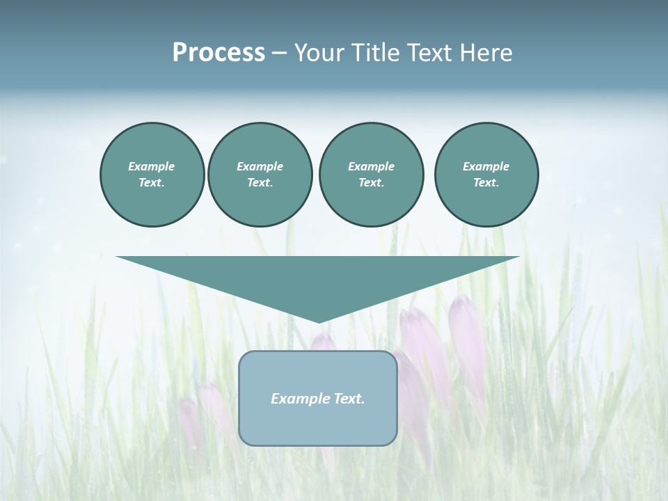 Blur Garden Symbol PowerPoint Template