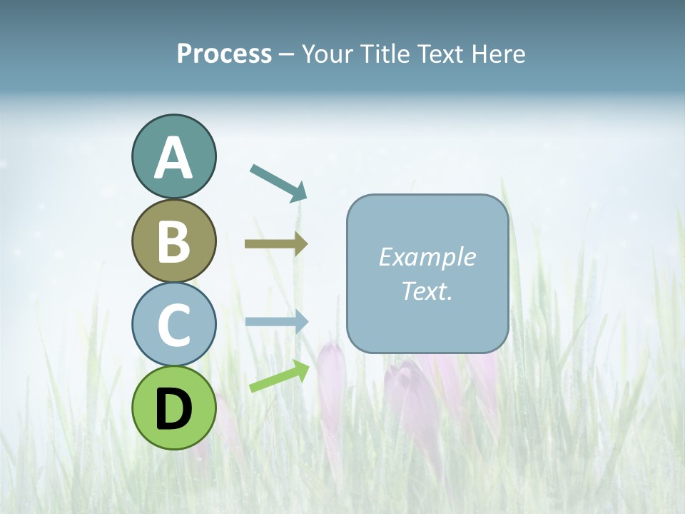 Blur Garden Symbol PowerPoint Template