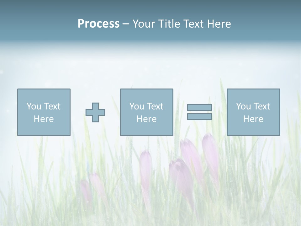 Blur Garden Symbol PowerPoint Template