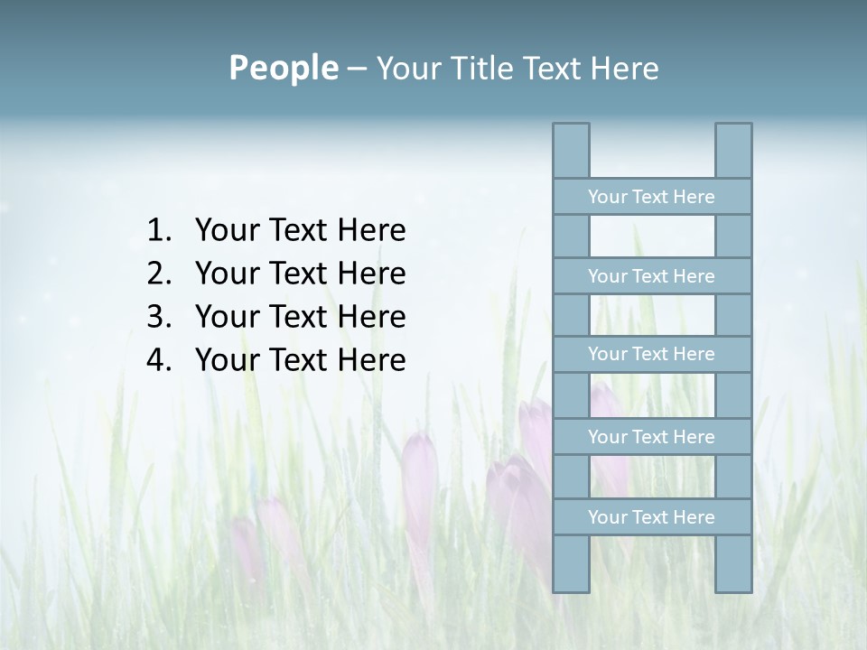 Blur Garden Symbol PowerPoint Template