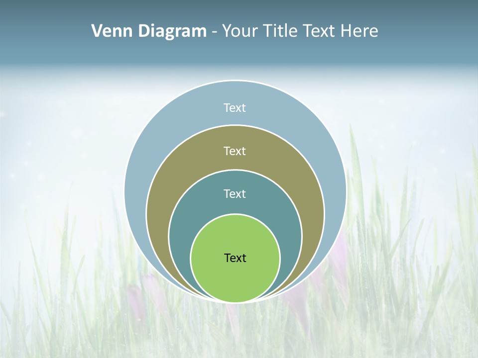 Blur Garden Symbol PowerPoint Template