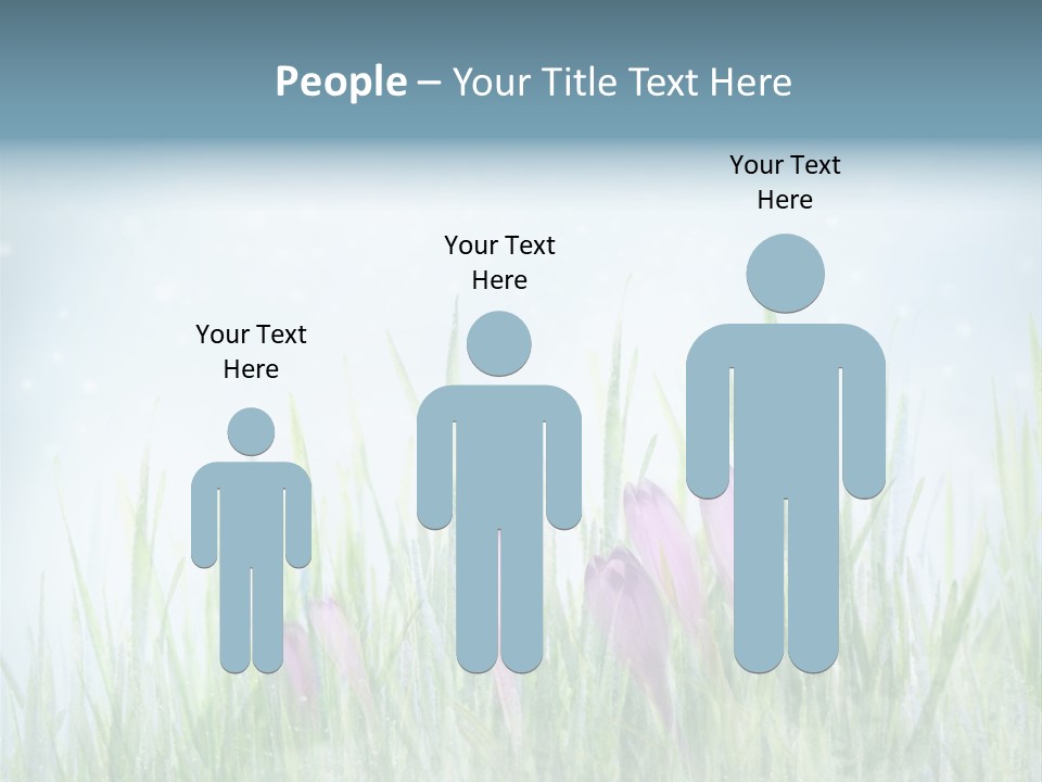 Blur Garden Symbol PowerPoint Template