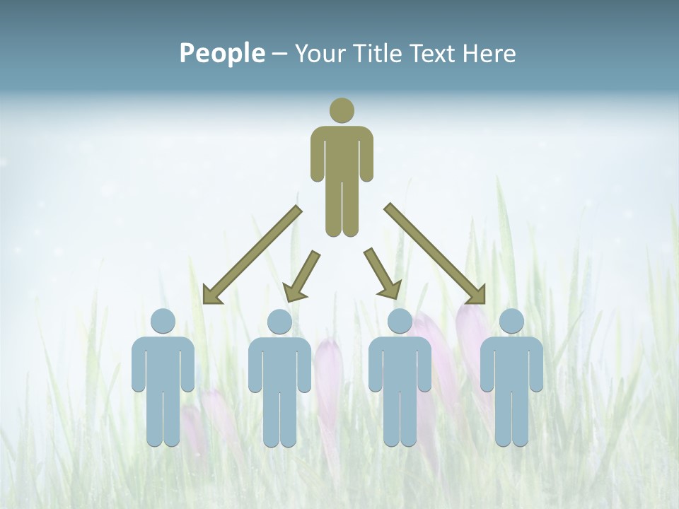 Blur Garden Symbol PowerPoint Template