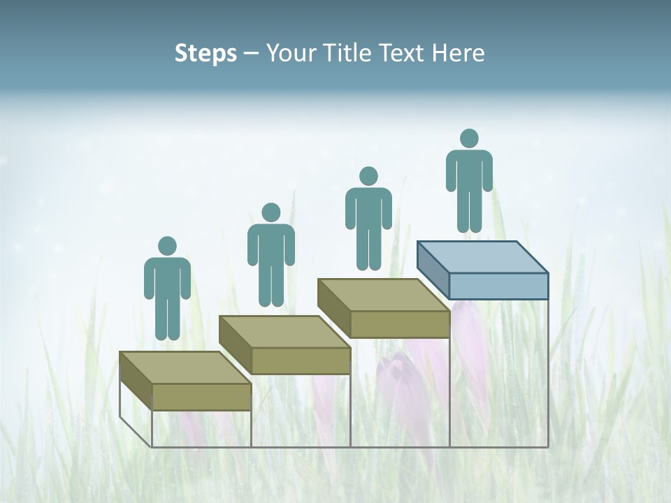 Blur Garden Symbol PowerPoint Template