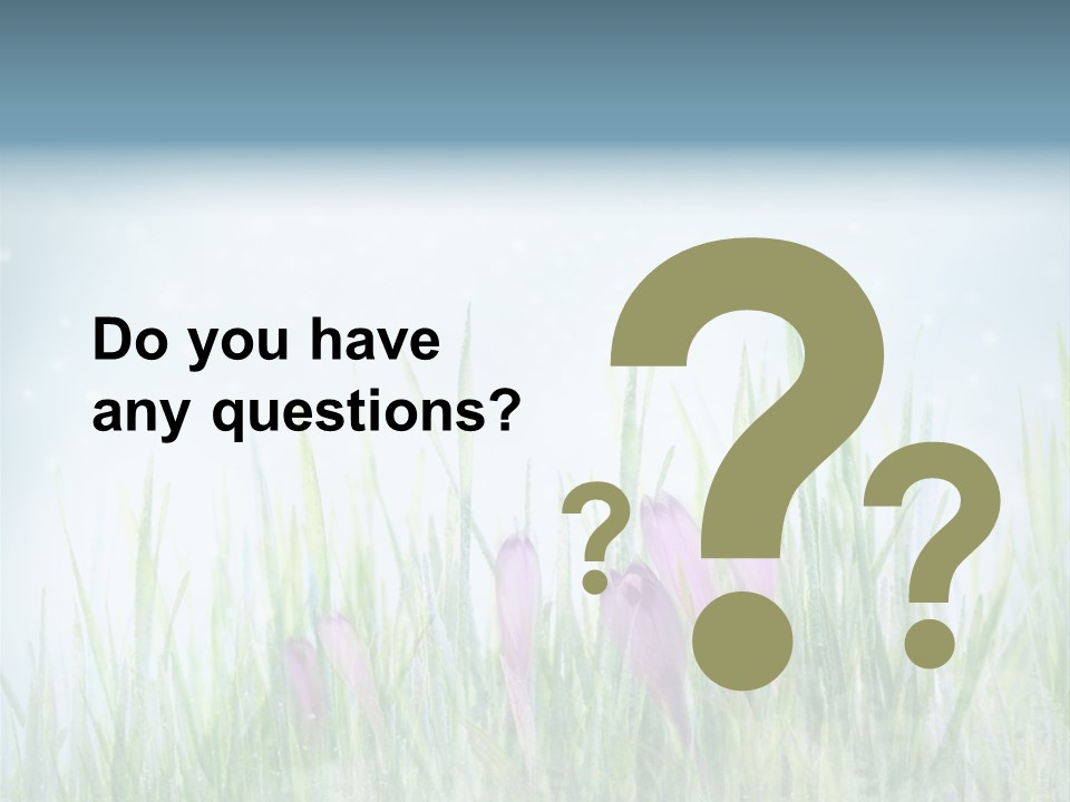 Blur Garden Symbol PowerPoint Template