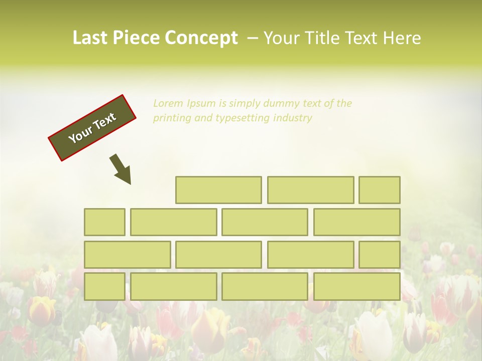 Garden Red Flower PowerPoint Template