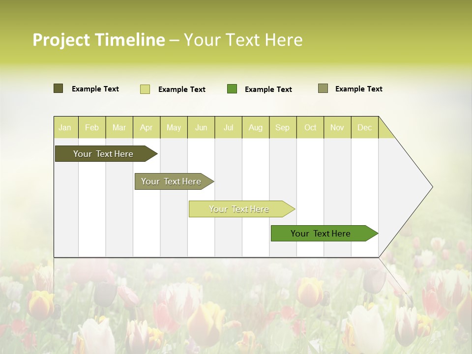 Garden Red Flower PowerPoint Template