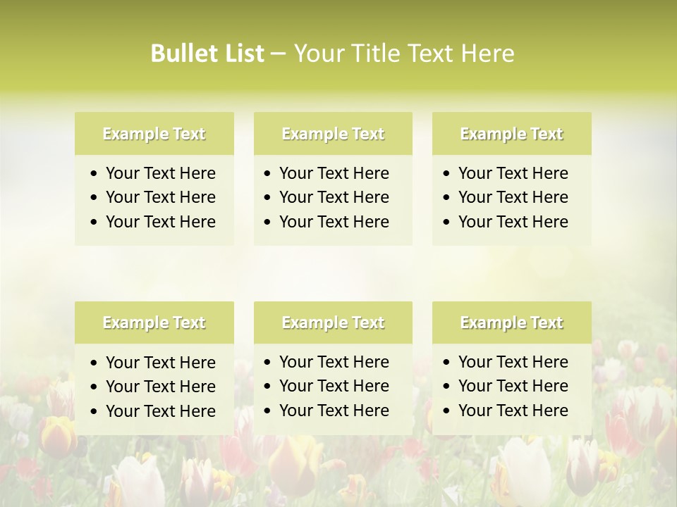 Garden Red Flower PowerPoint Template