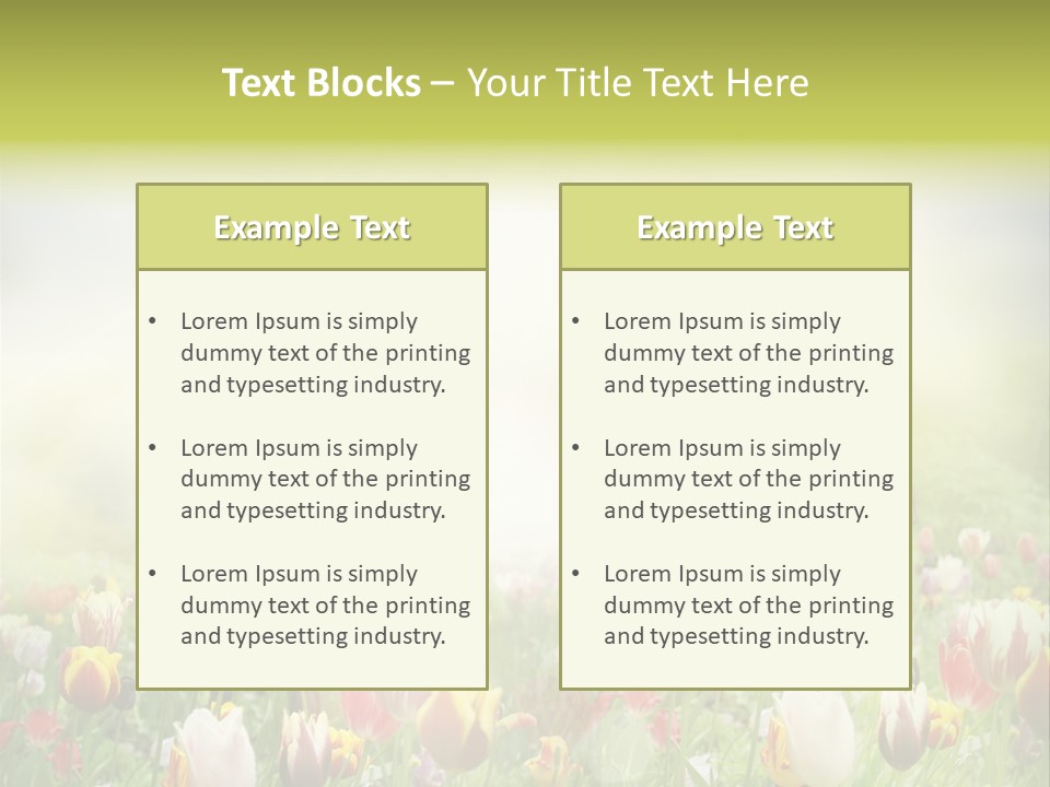 Garden Red Flower PowerPoint Template