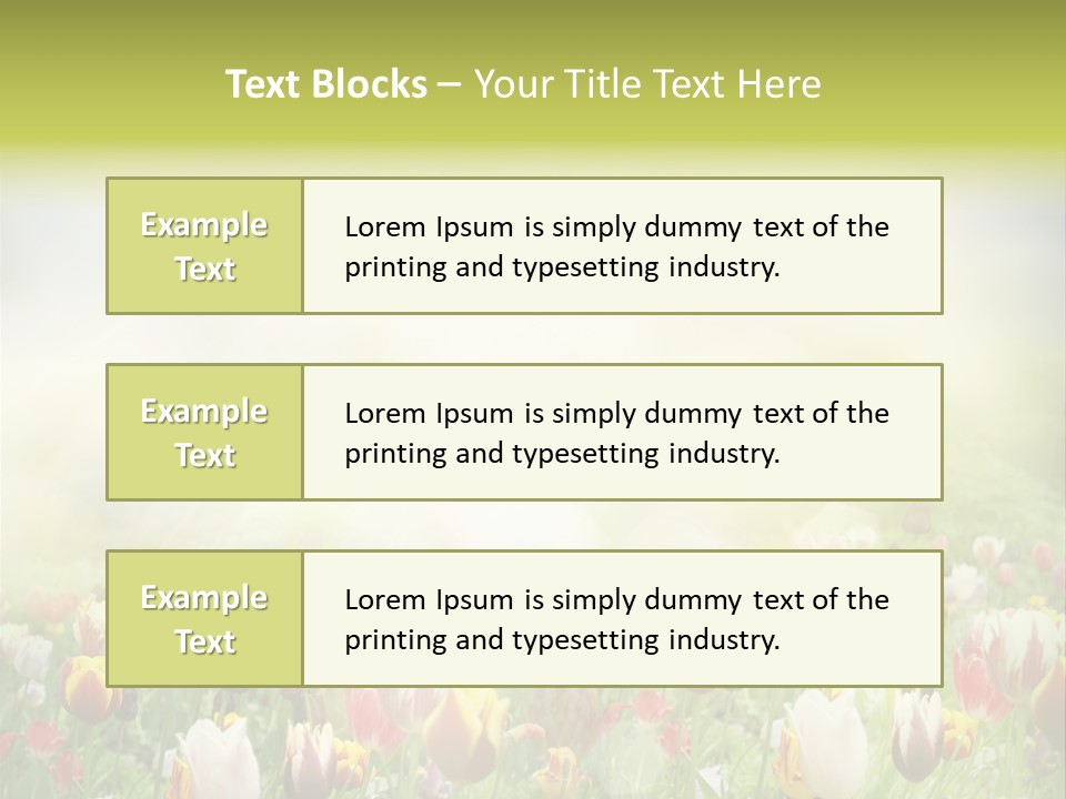 Garden Red Flower PowerPoint Template