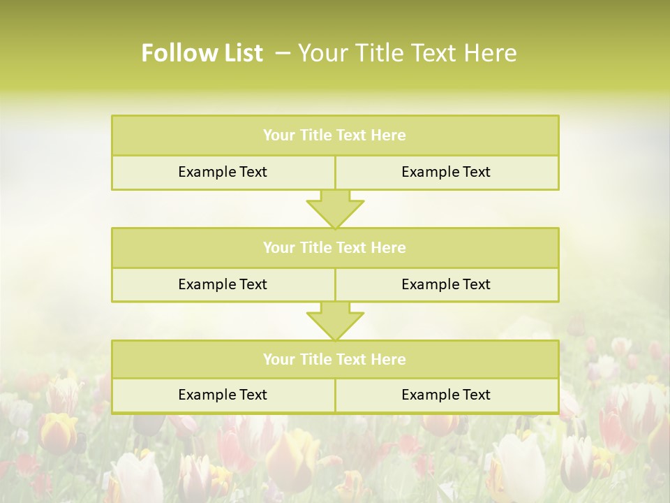Garden Red Flower PowerPoint Template