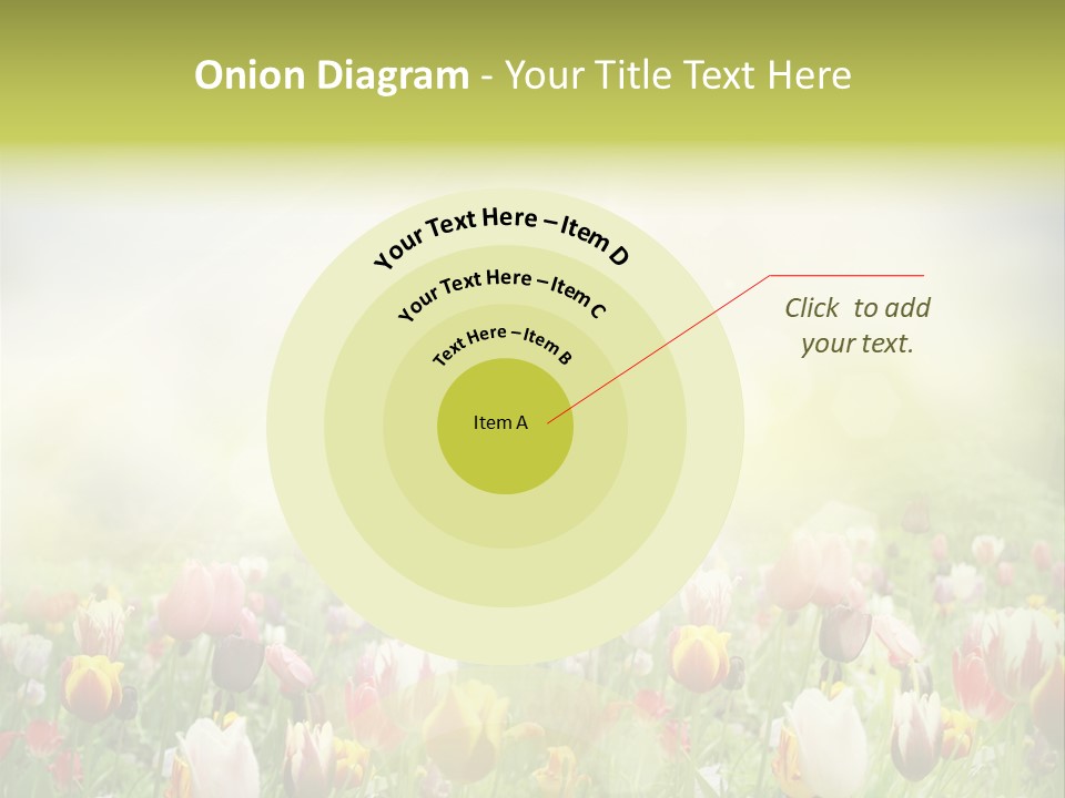 Garden Red Flower PowerPoint Template