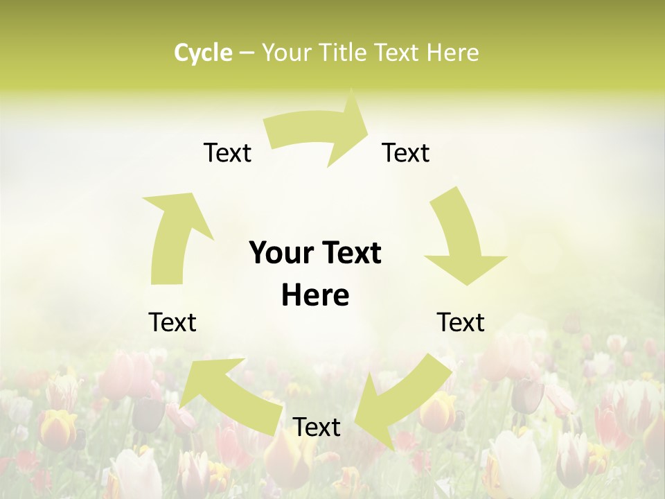 Garden Red Flower PowerPoint Template