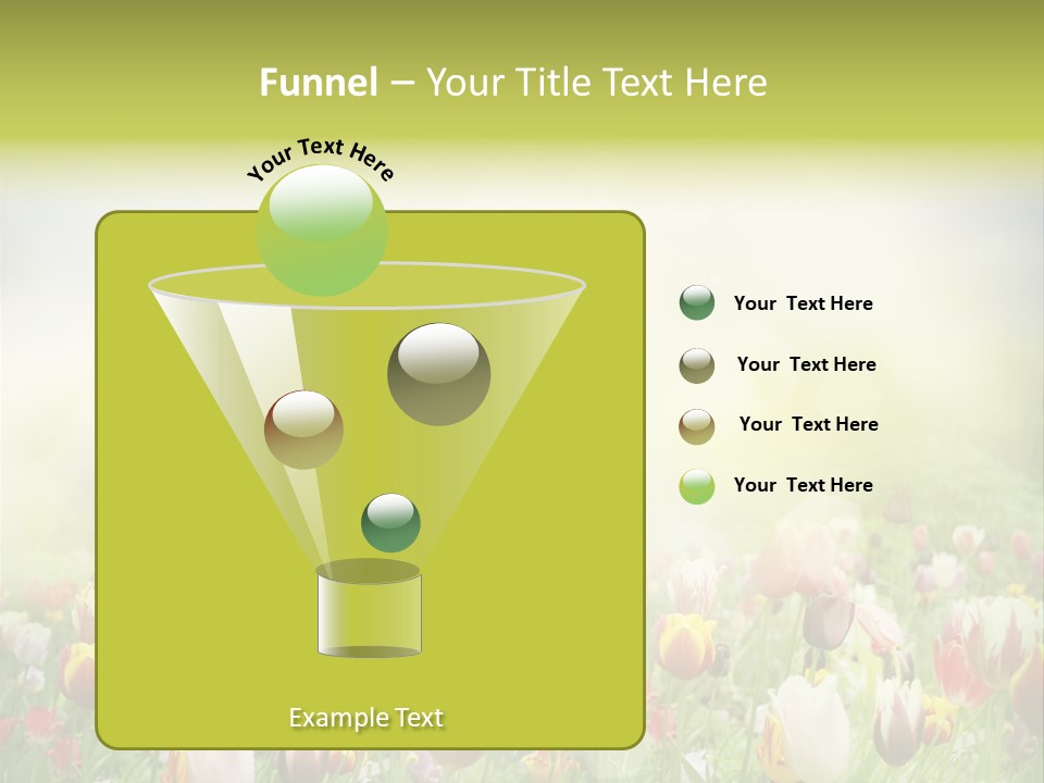 Garden Red Flower PowerPoint Template