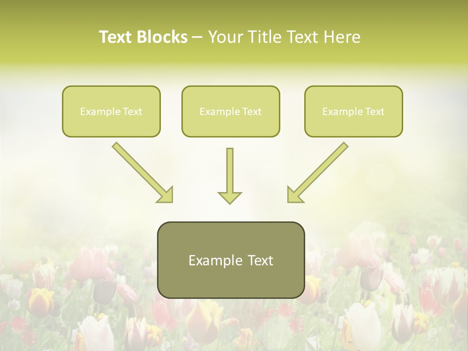 Garden Red Flower PowerPoint Template