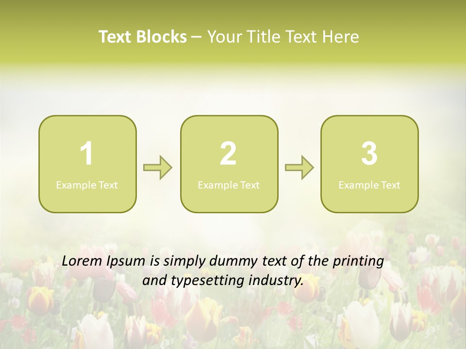 Garden Red Flower PowerPoint Template