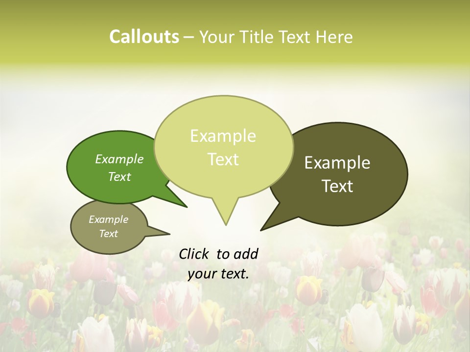 Garden Red Flower PowerPoint Template