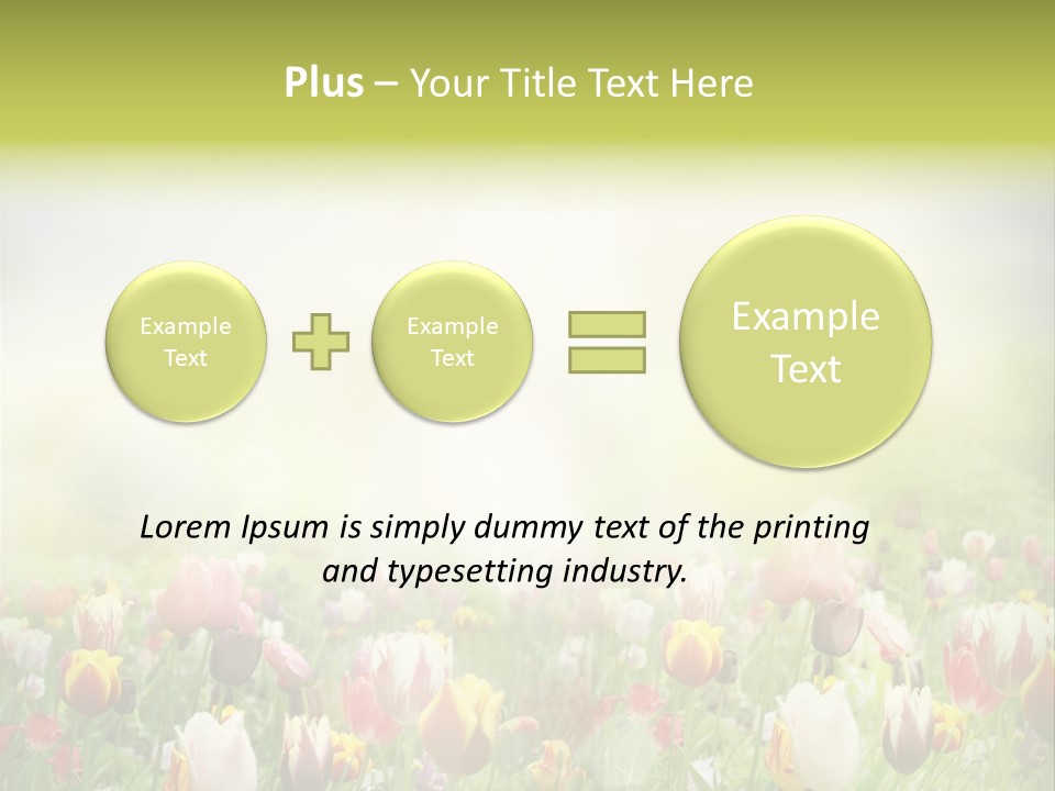Garden Red Flower PowerPoint Template
