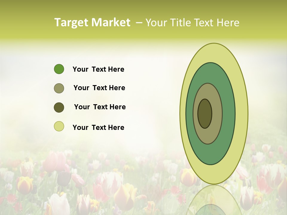 Garden Red Flower PowerPoint Template