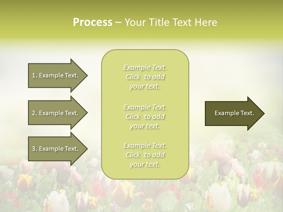 Garden Red Flower PowerPoint Template