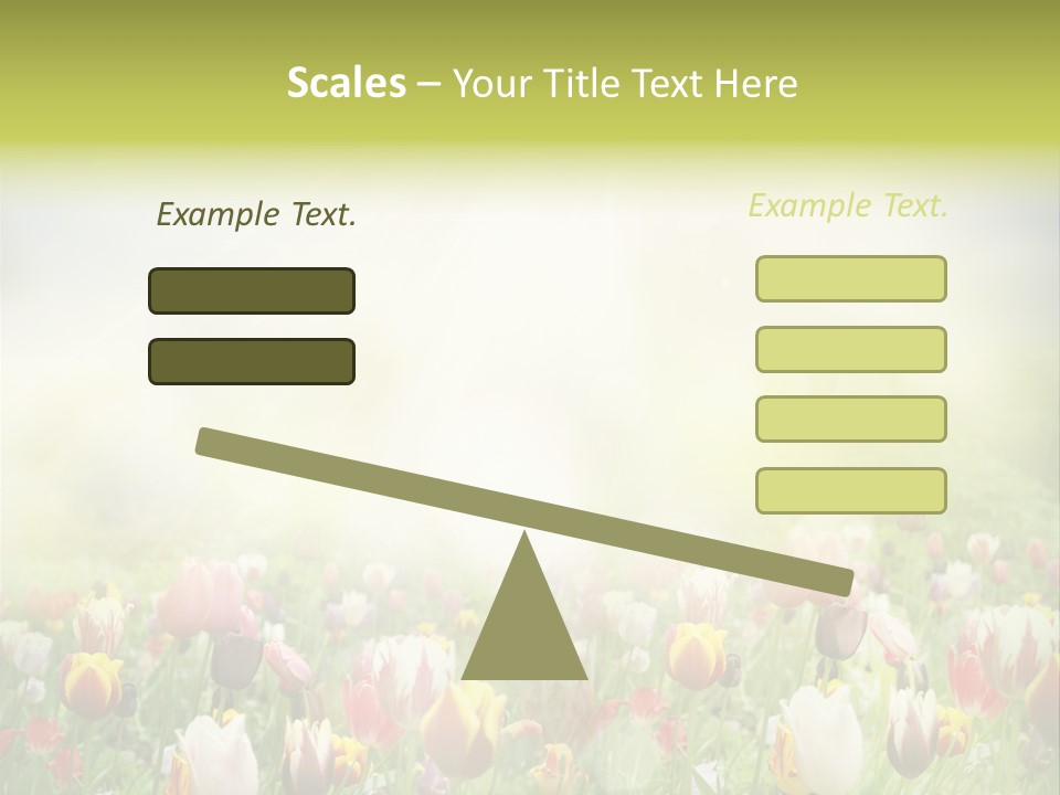 Garden Red Flower PowerPoint Template
