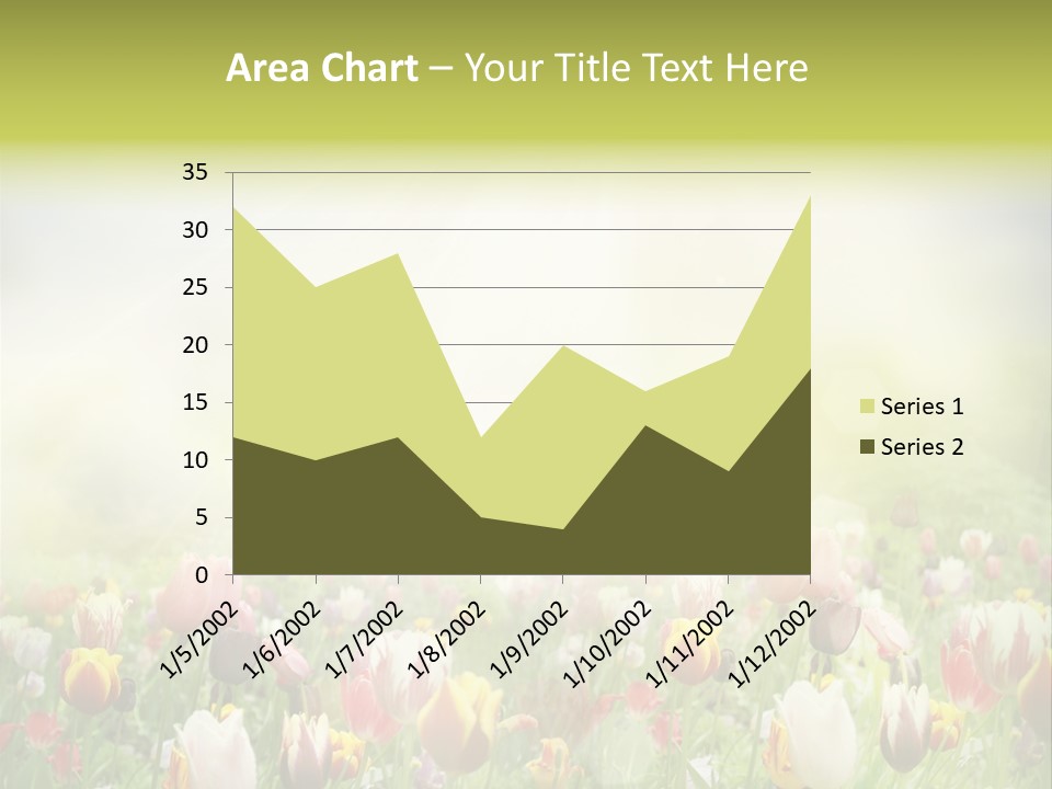 Garden Red Flower PowerPoint Template