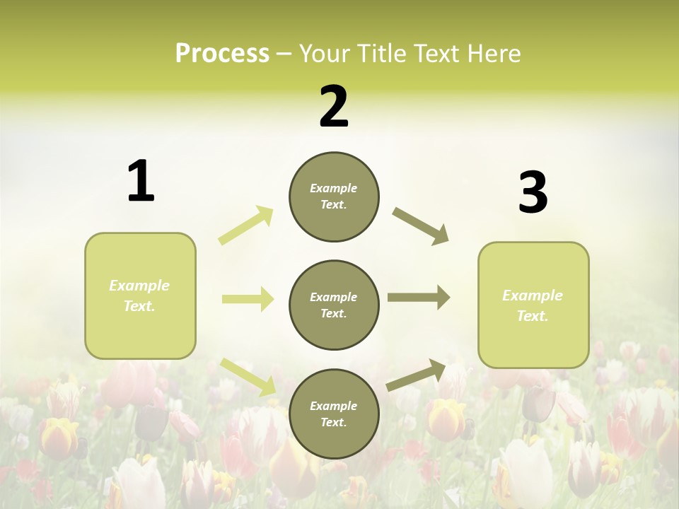 Garden Red Flower PowerPoint Template