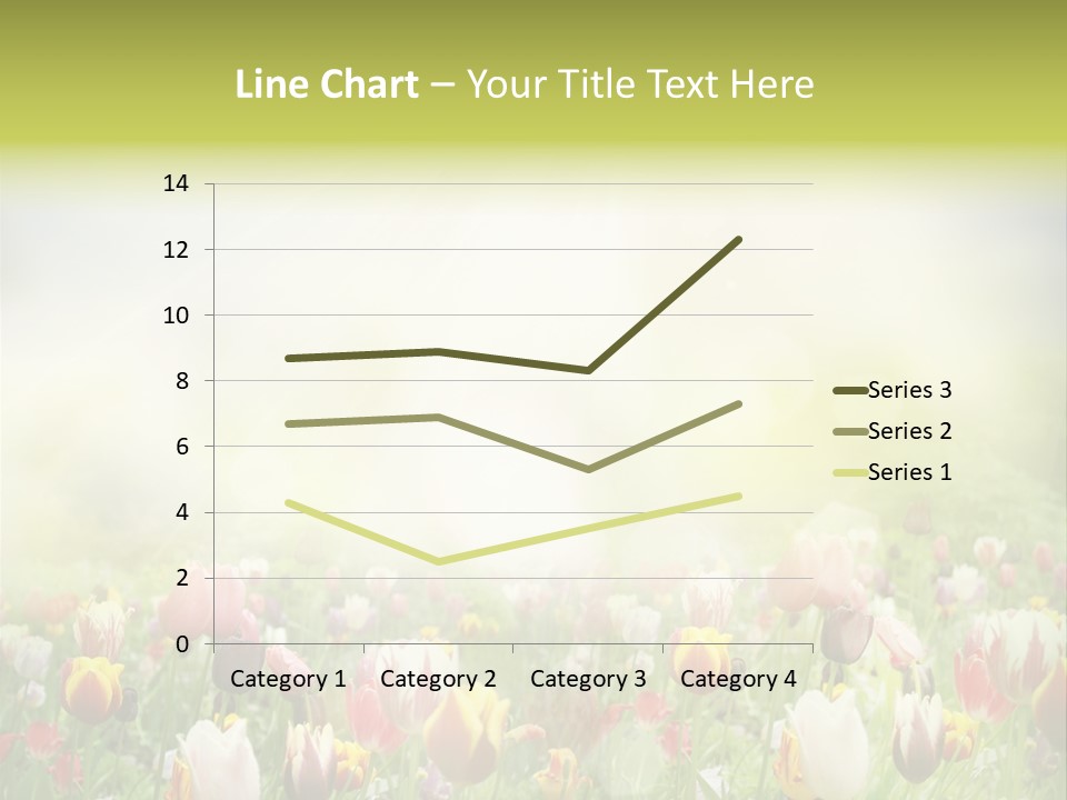 Garden Red Flower PowerPoint Template