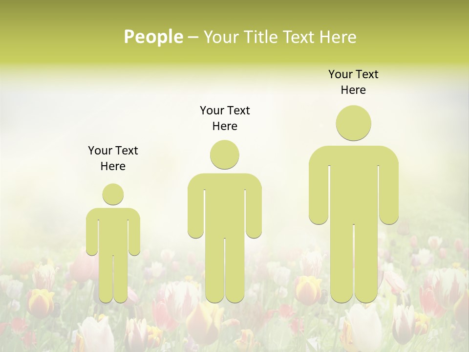 Garden Red Flower PowerPoint Template