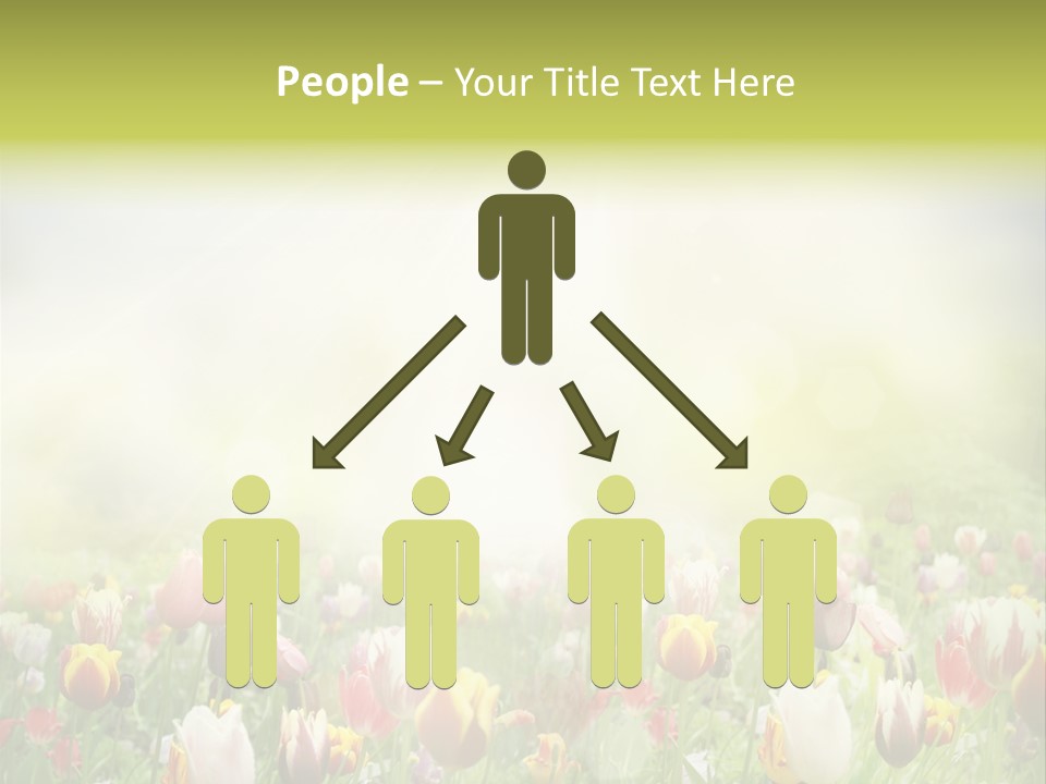 Garden Red Flower PowerPoint Template