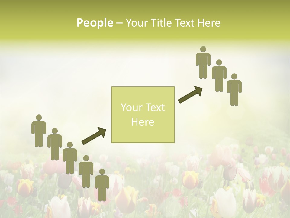 Garden Red Flower PowerPoint Template