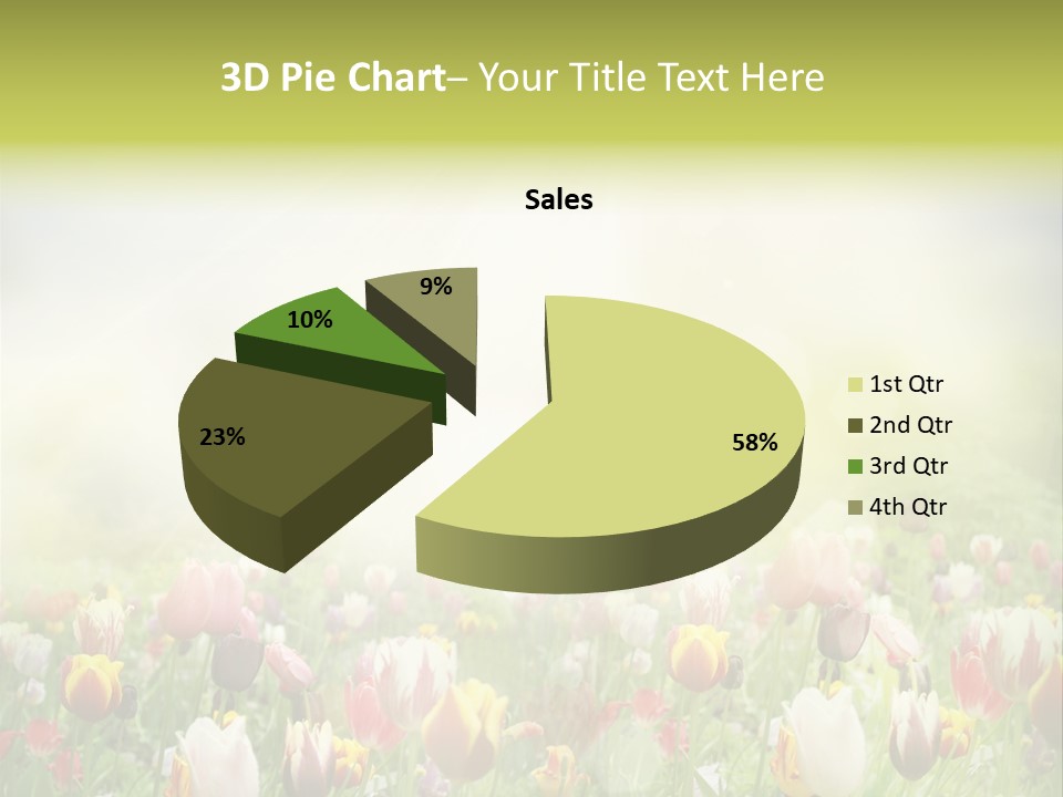 Garden Red Flower PowerPoint Template