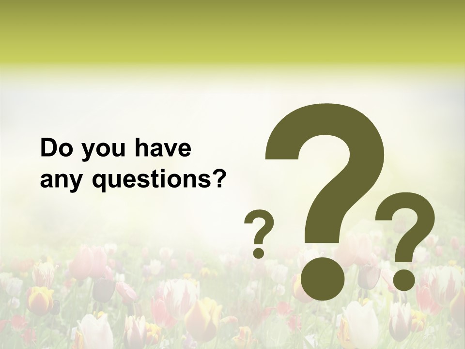 Garden Red Flower PowerPoint Template