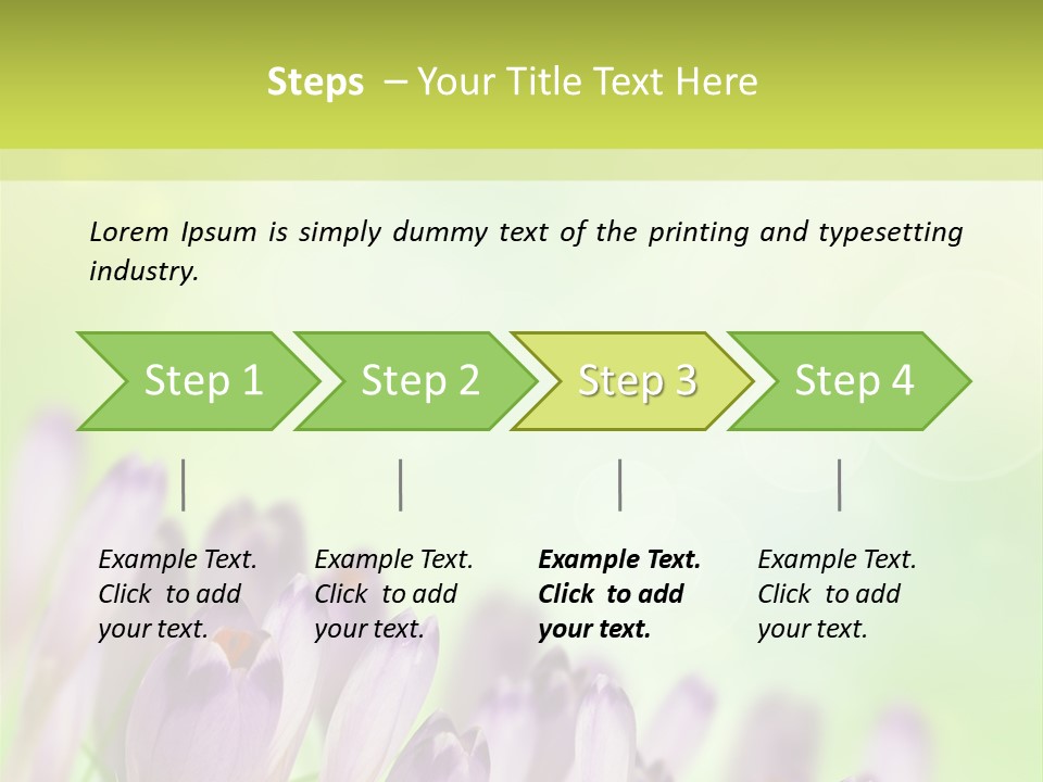 First Bud Violet PowerPoint Template