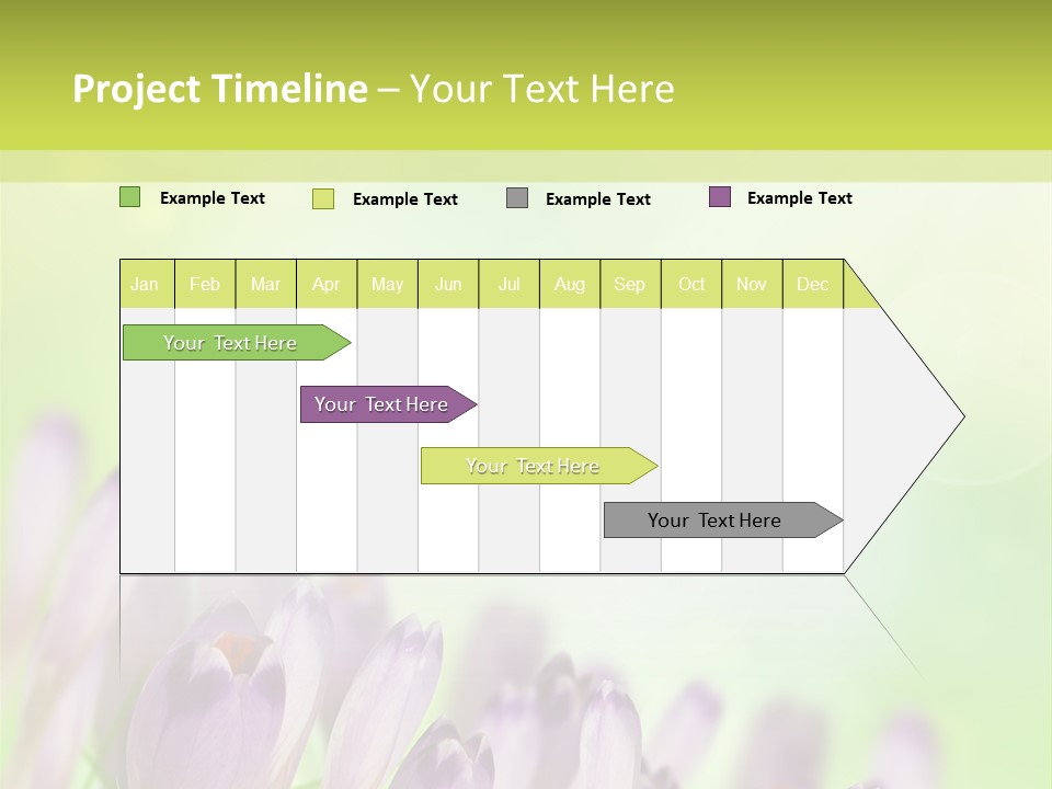 First Bud Violet PowerPoint Template