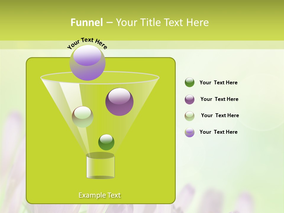 First Bud Violet PowerPoint Template