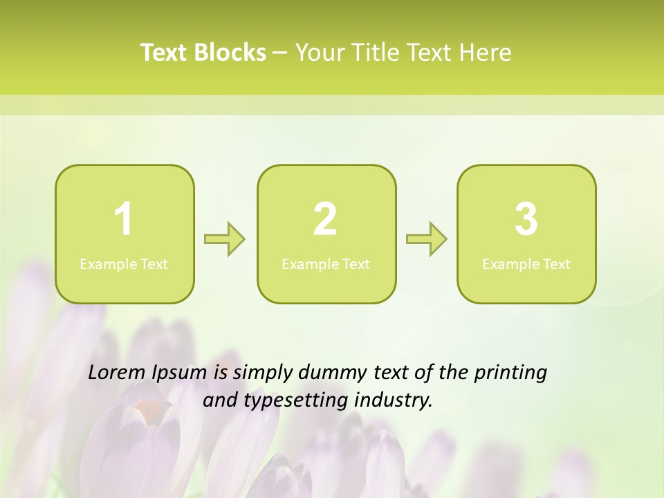 First Bud Violet PowerPoint Template