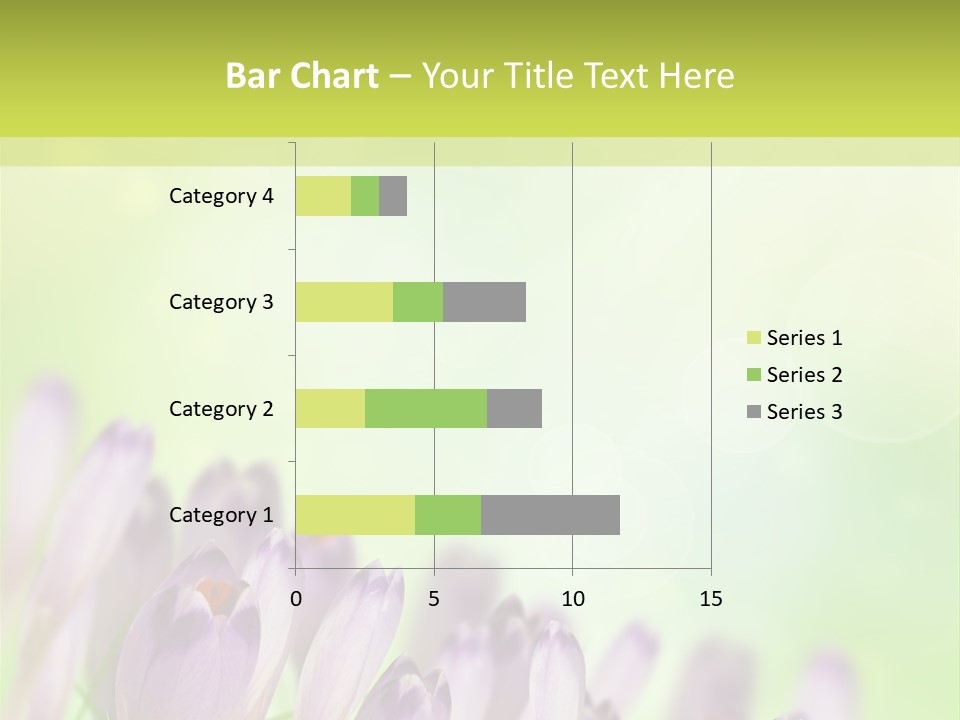 First Bud Violet PowerPoint Template